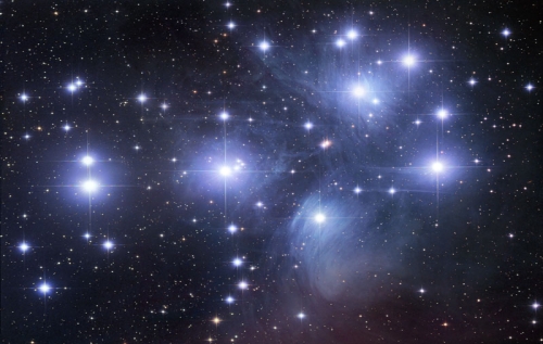 The Pleiades Star Cluster Or M45 | خوشه ستاره ای پروین یا هفت خواهر